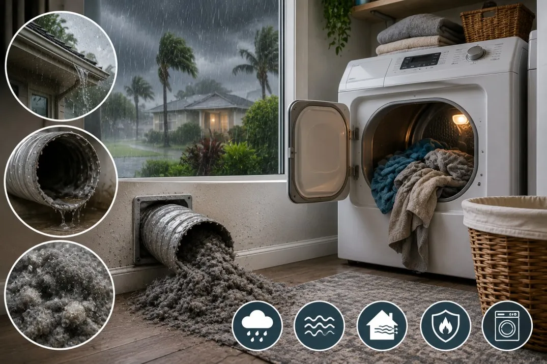 Why Dryer Vent Cleaning in Pinellas Matters More During Florida's Rainy Season