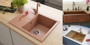 Copper farmhouse sink