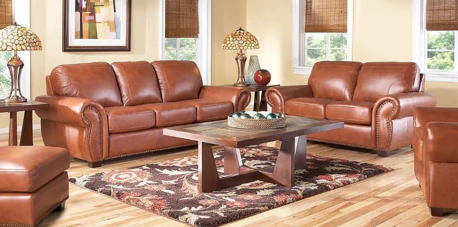 Light Brown Leather Couch